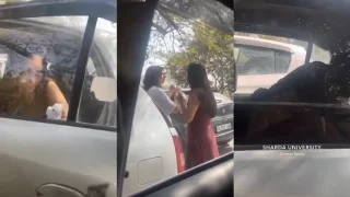 Viral Sharda University Scandal College Girl Giving Blowjob to Boyfriend in Car